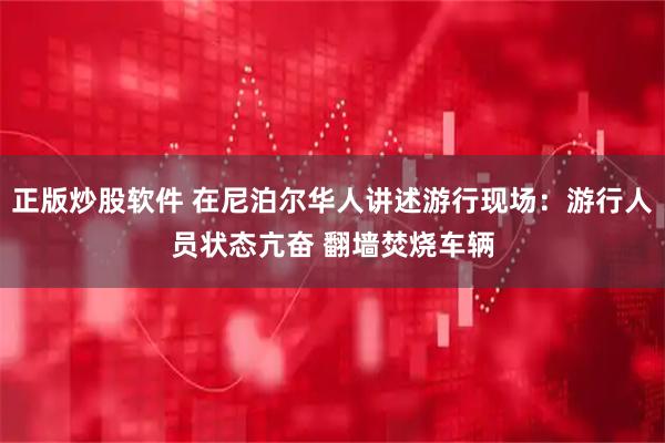 正版炒股软件 在尼泊尔华人讲述游行现场：游行人员状态亢奋 翻墙焚烧车辆